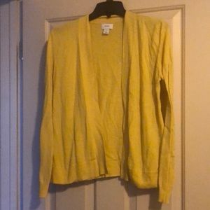 Medium yellow sweater cardigan